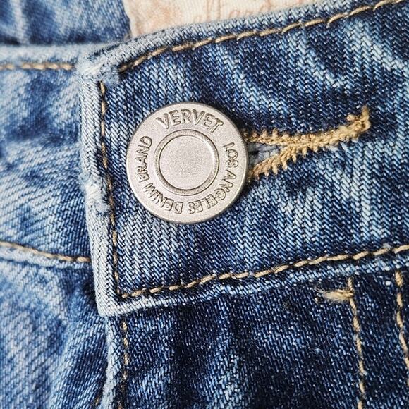 Vervet for Altar'd State Distressed High Rise Denim Shorts Size 29 Cutoff Frayed - Picture 6 of 12